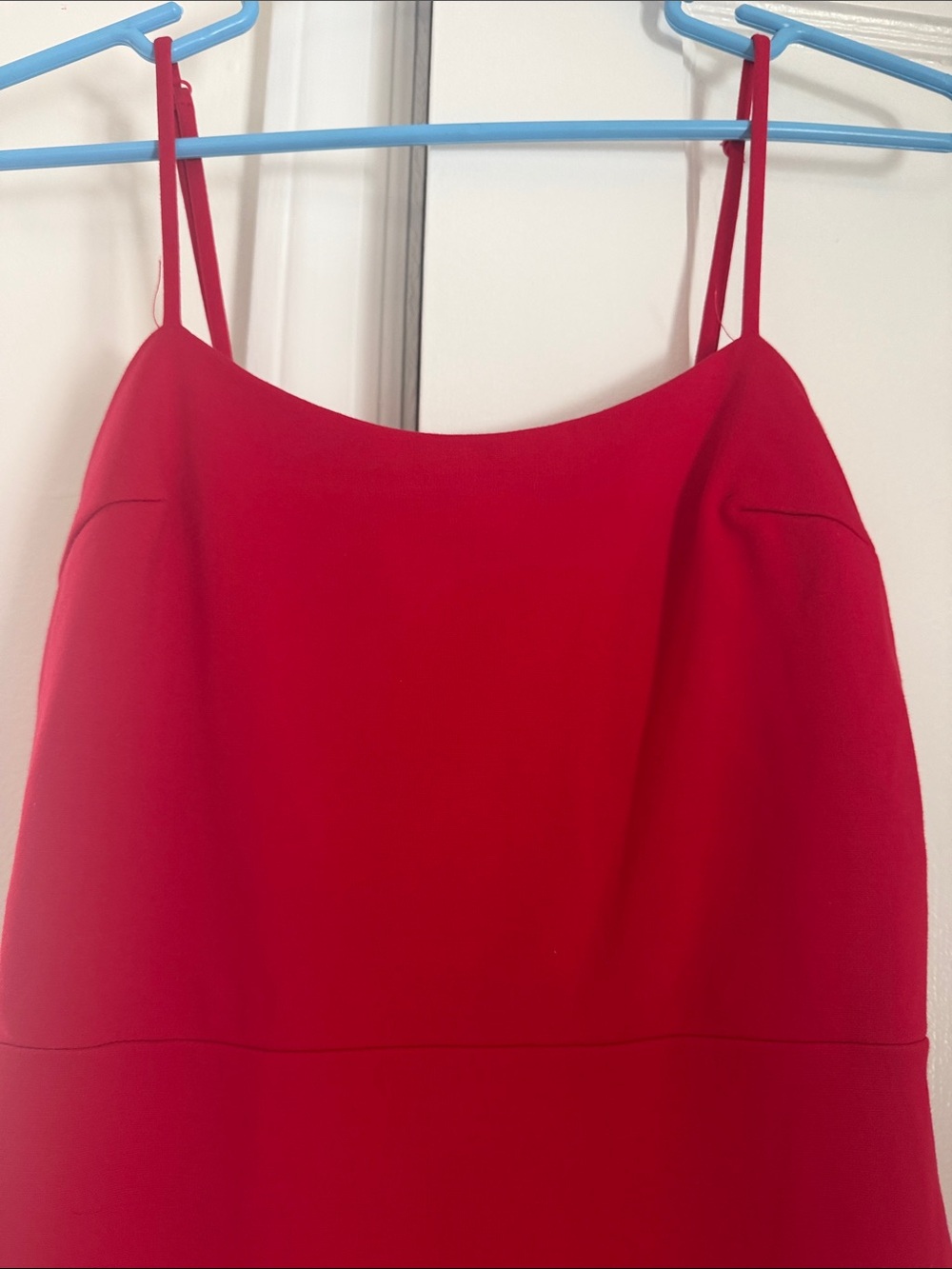 Lulu's Red Spaghetti-Strap Ruffle-Hem Mini Dress - Picture 2 of 4